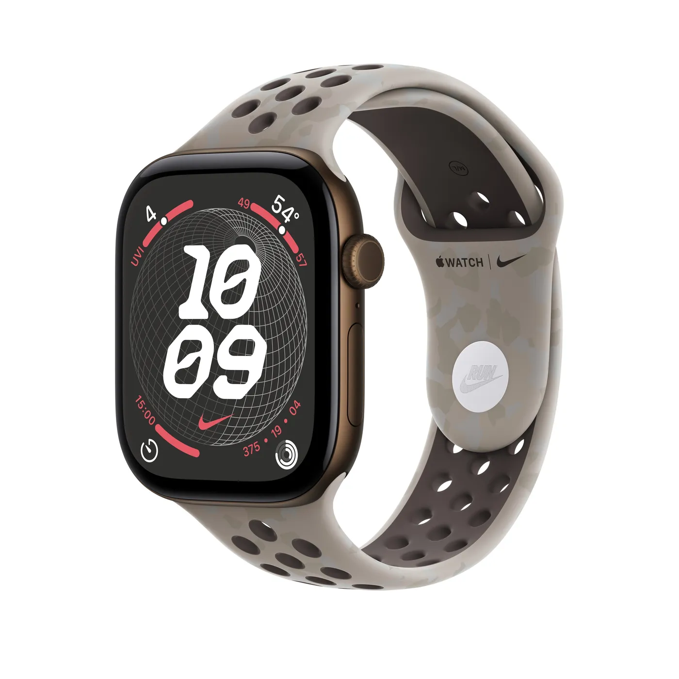 46mm Pavement Grey Nike Sport Band - S/M — 46mm Pavement Grey Nike Sport Band - S/M