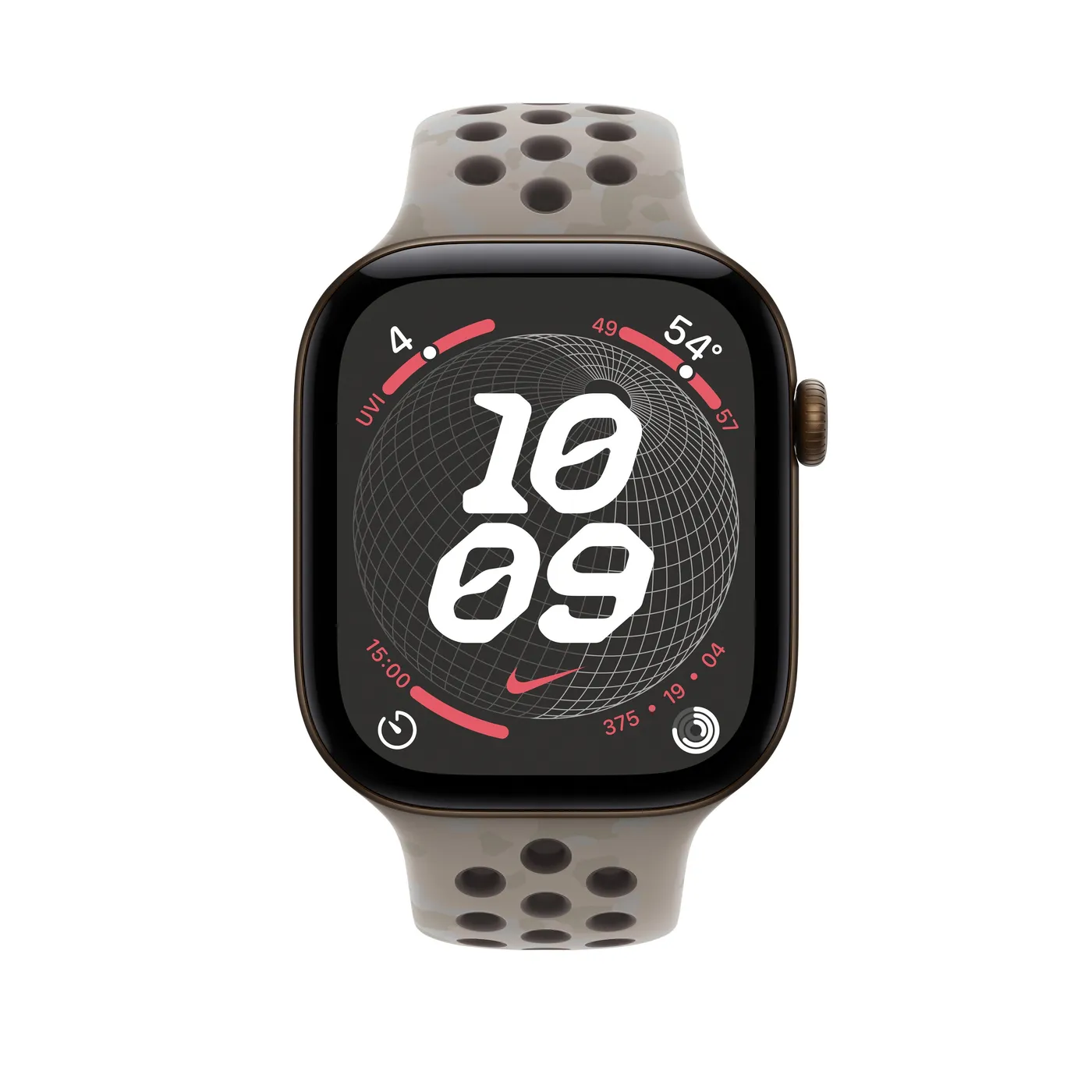 46mm Pavement Grey Nike Sport Band - S/M — 46mm Pavement Grey Nike Sport Band - S/M