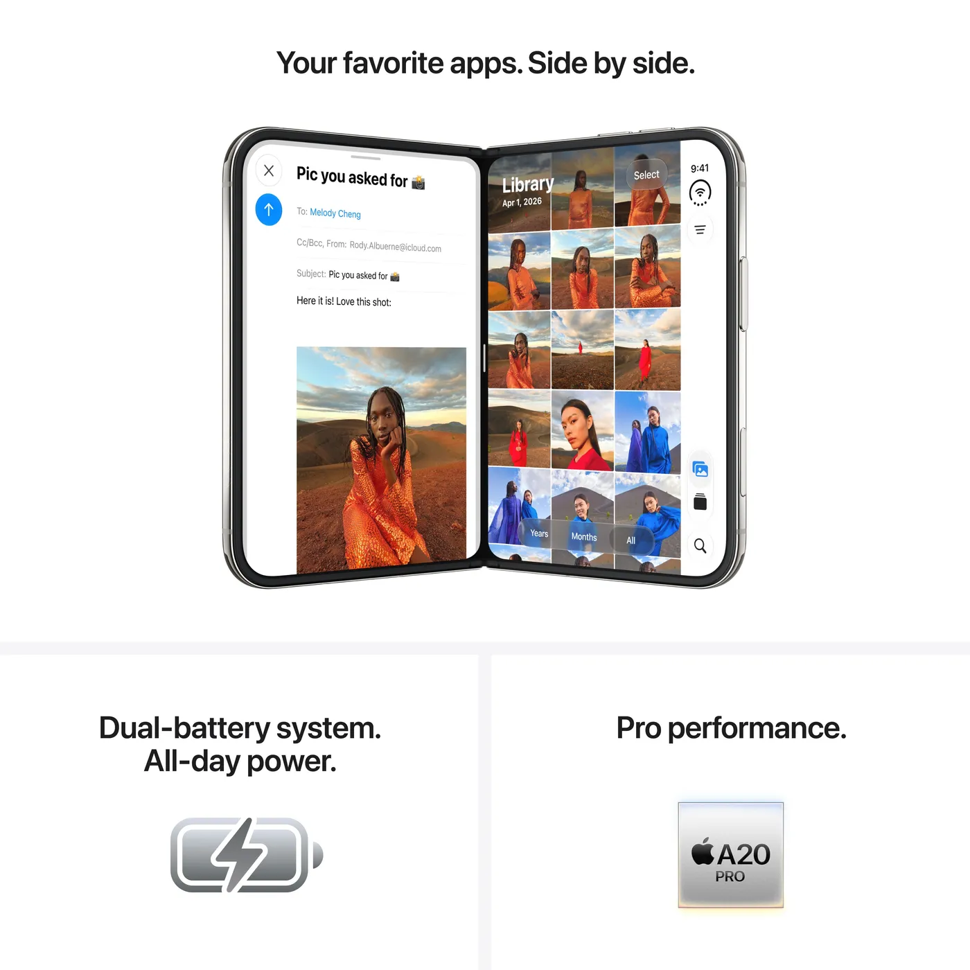 iPhone Duo — Blanc étoile · 256 Go