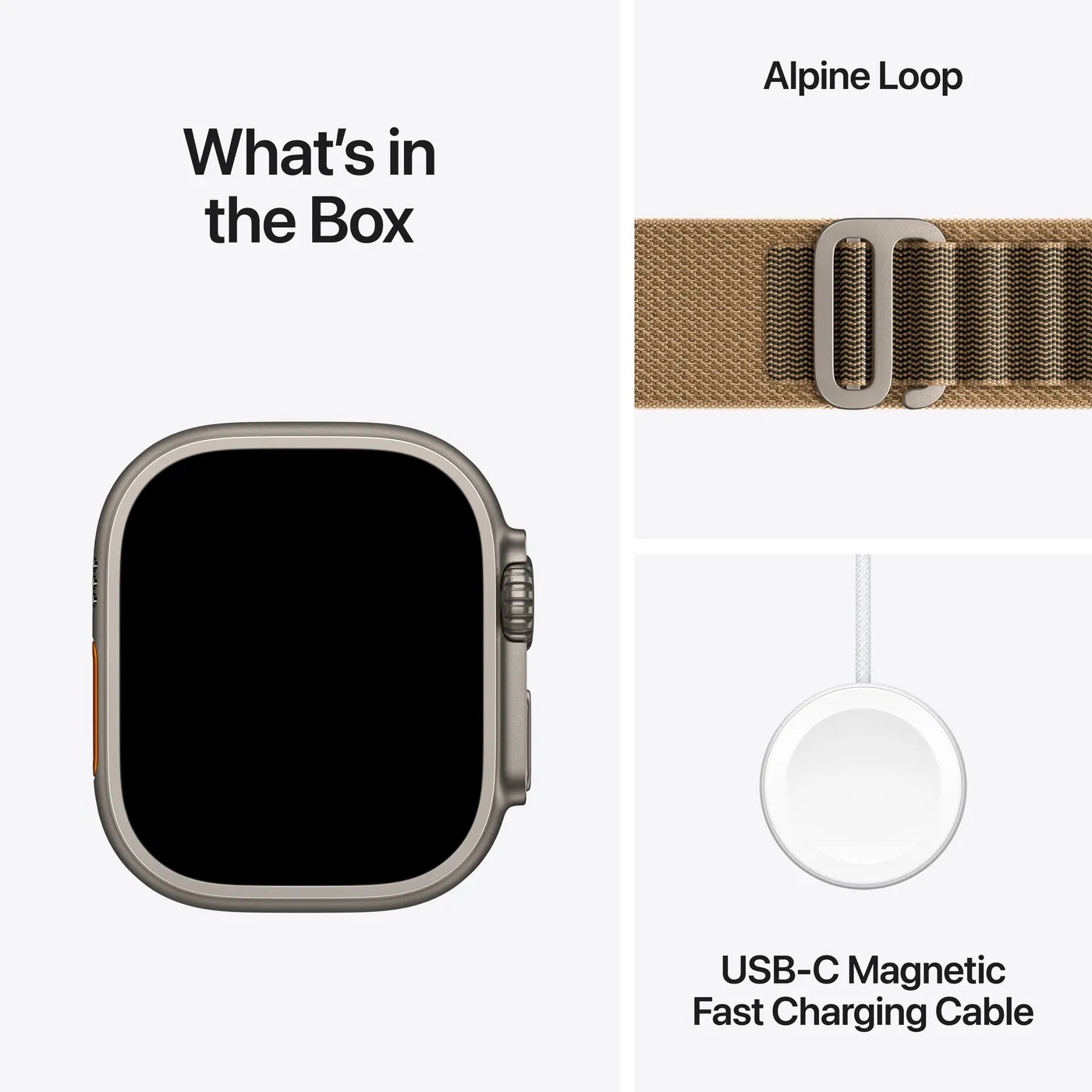 Apple Watch Ultra 4 Alpine Loop — Naturel · Désert · Moyen
