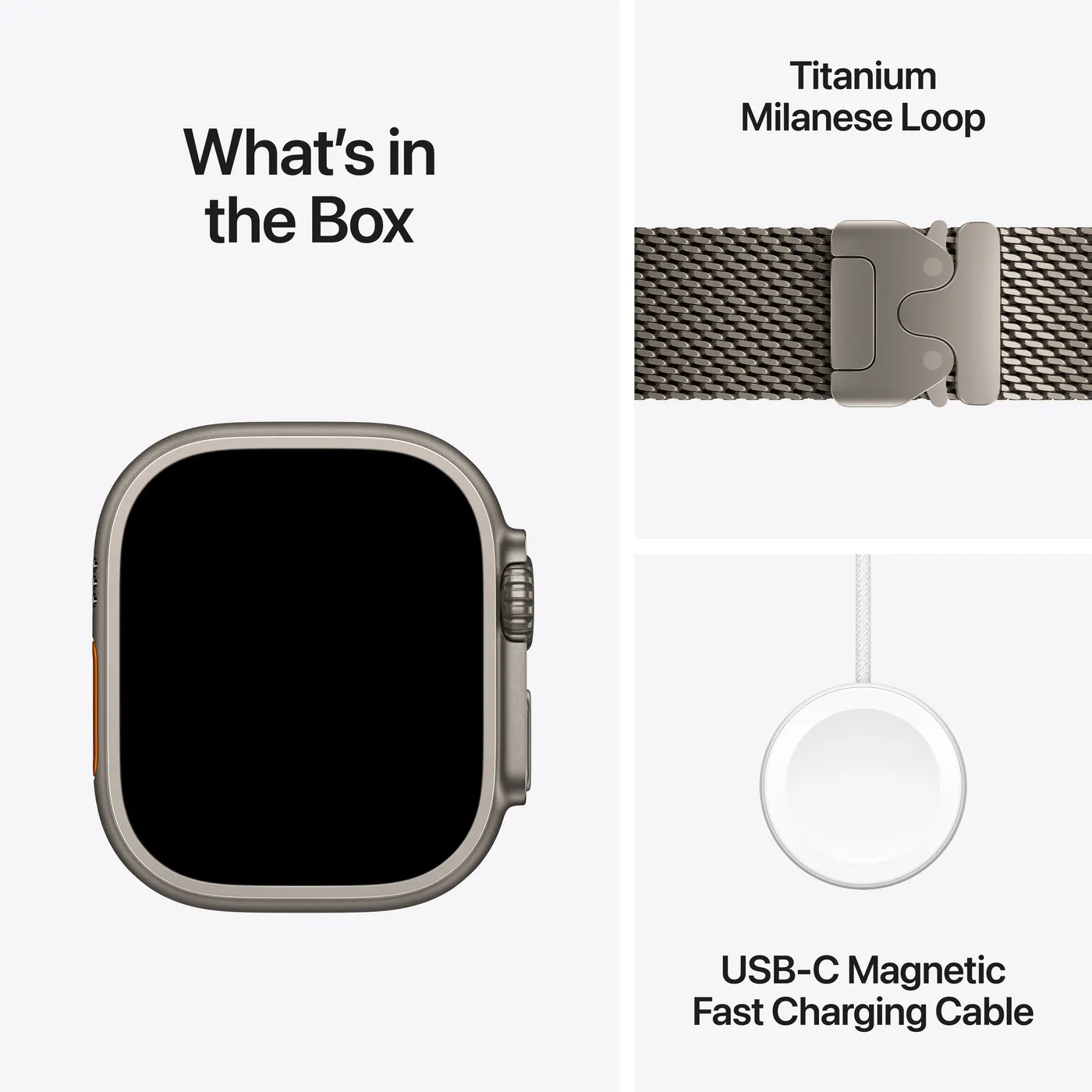 Apple Watch Ultra 4 Milanese Loop — Naturel · Naturel · Petit