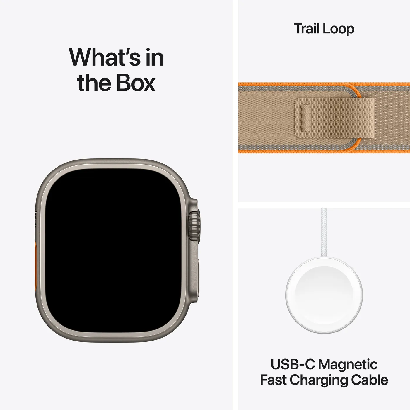 Apple Watch Ultra 4 Trail Loop — Naturel · Sable · S/M