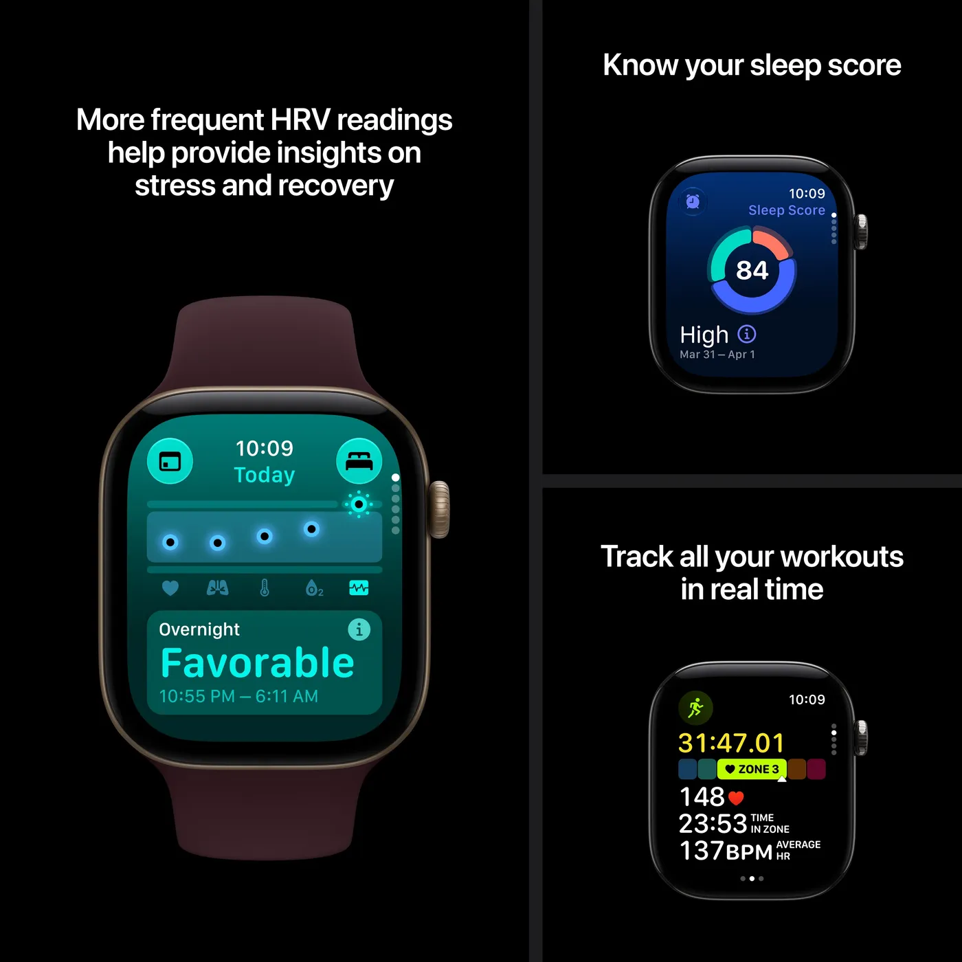 Apple Watch Series 12 Milanese Loop — Bronze foncé · Bronze foncé · Aluminium · 42mm · GPS · Taille unique