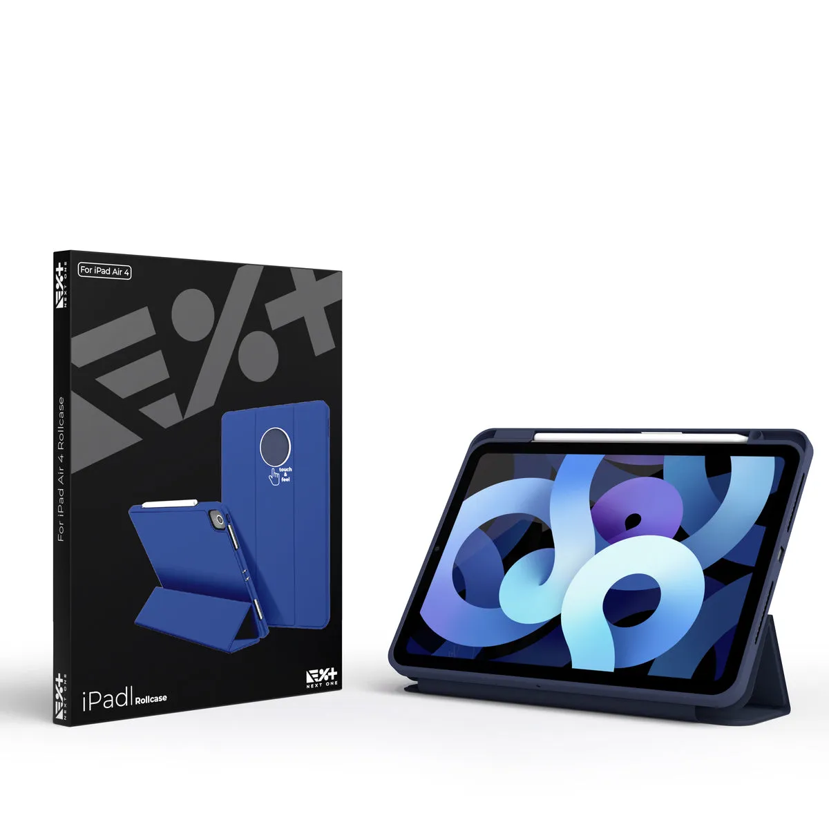 Next One Rollcase za iPad Air 4 - kraljevsko plava — Next One Rollcase za iPad Air 4 - kraljevsko plava
