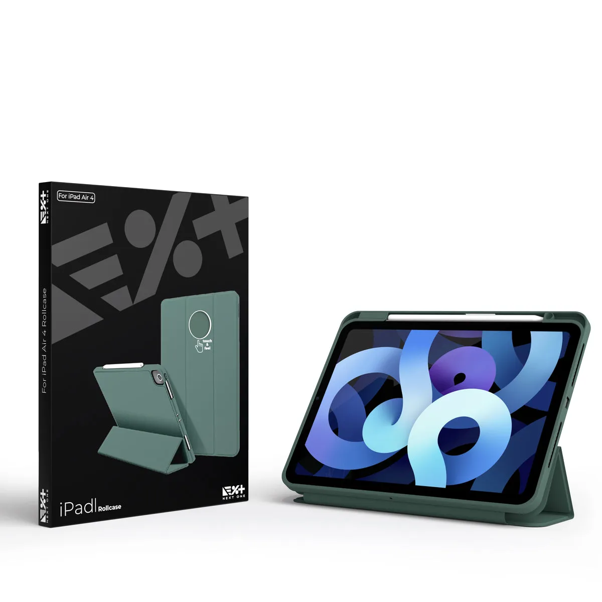 Next One Rollcase za iPad Air 4 - list zelena — Next One Rollcase za iPad Air 4 - list zelena
