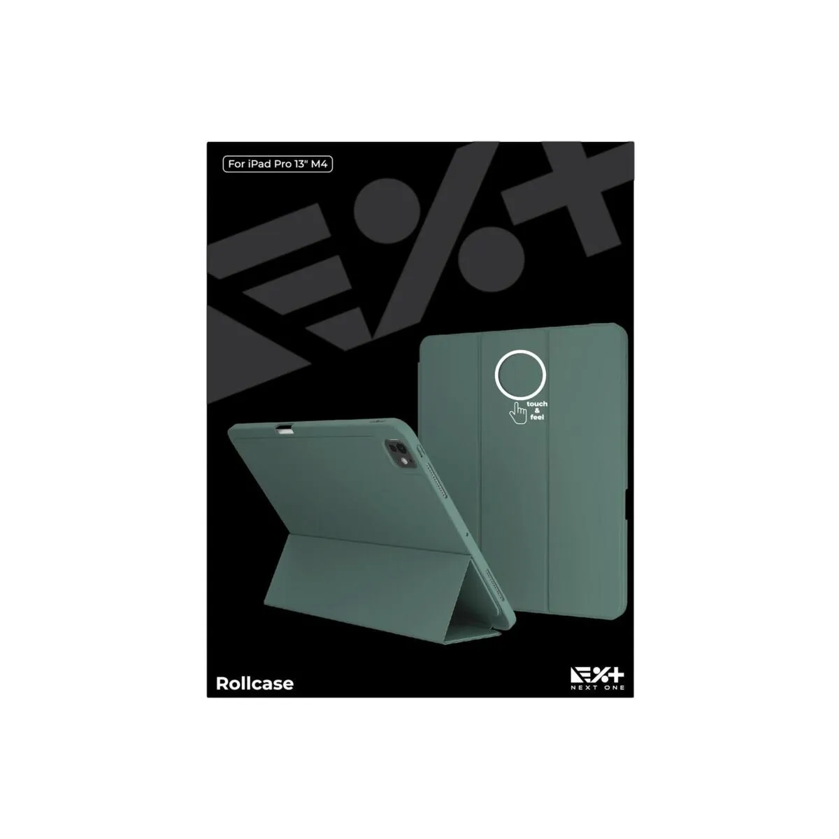 Next One Rollcase za iPad Pro 13" M4 - zelena — Next One Rollcase za iPad Pro 13" M4 - zelena