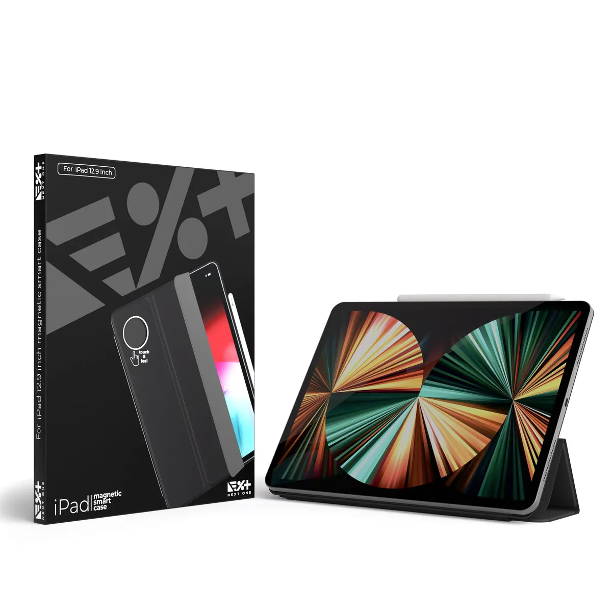 Next One iPad 12.9" Magnetic Smart Case - crna — Next One iPad 12.9" Magnetic Smart Case - crna