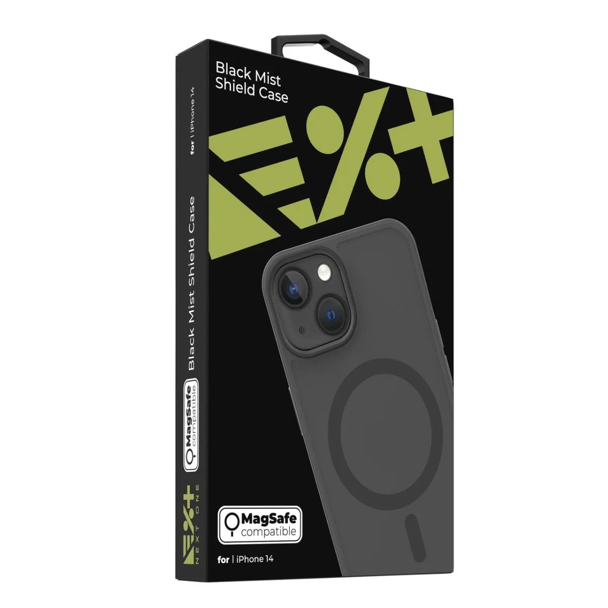 Next One Mist Shield maska s MagSafe za iPhone 14 - crna — Next One Mist Shield maska s MagSafe za iPhone 14 - crna