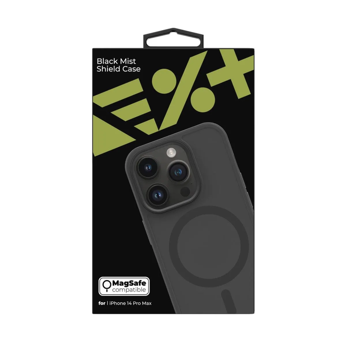 Next One Mist Shield maska s MagSafe za iPhone 14 Pro Max - crna — Next One Mist Shield maska s MagSafe za iPhone 14 Pro Max - crna