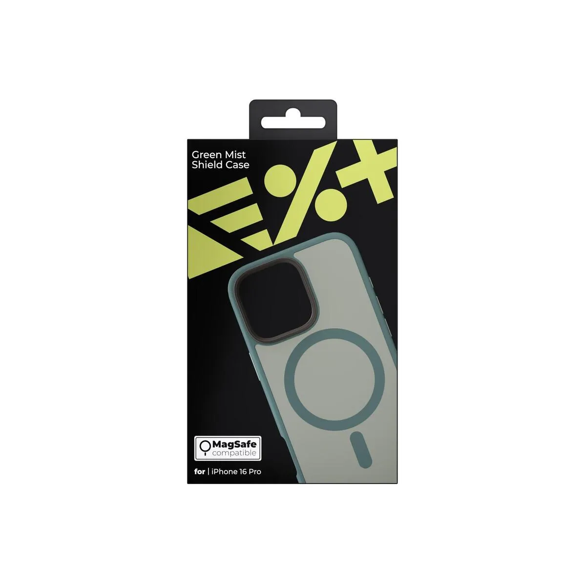 Next One Mist Shield maska s MagSafe za iPhone 16 Pro - zelena — Next One Mist Shield maska s MagSafe za iPhone 16 Pro - zelena