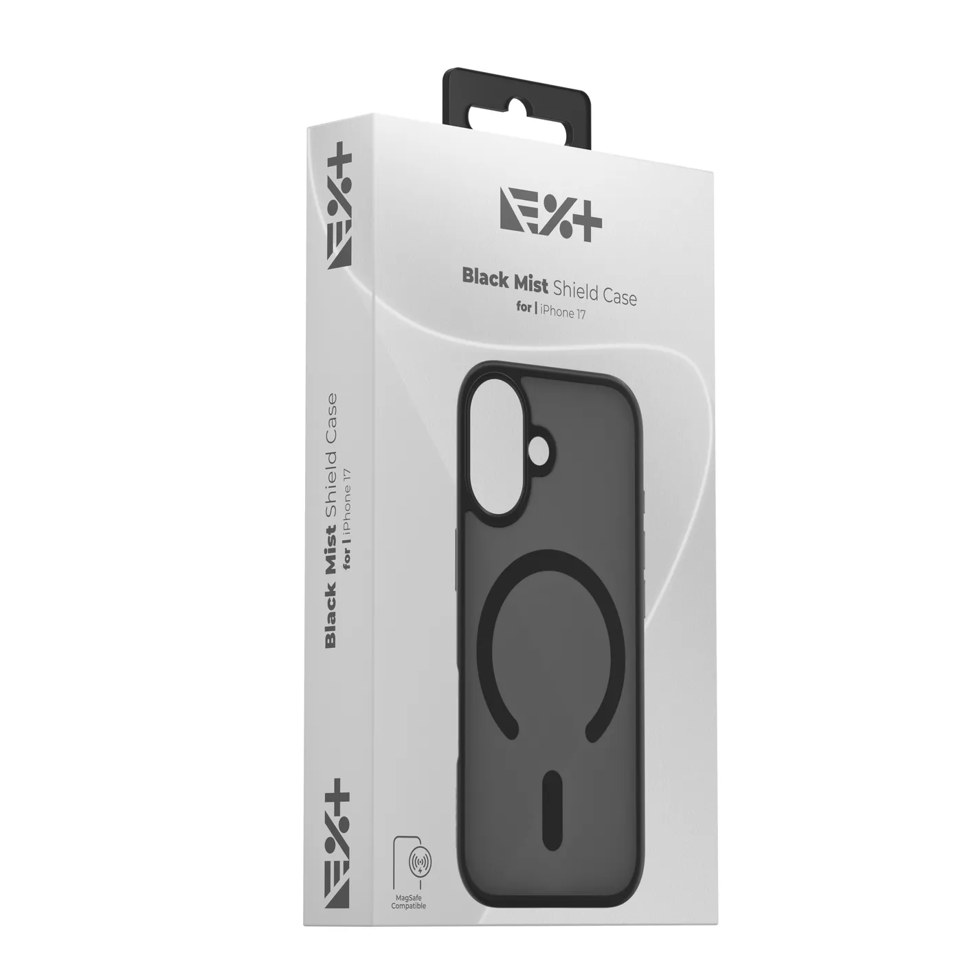 Next One Mist Shield maska s MagSafe za iPhone 17 - crna — Next One Mist Shield maska s MagSafe za iPhone 17 - crna