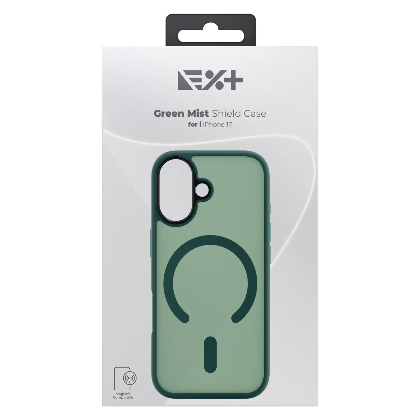 Next One Mist Shield maska s MagSafe za iPhone 17 - zelena — Next One Mist Shield maska s MagSafe za iPhone 17 - zelena