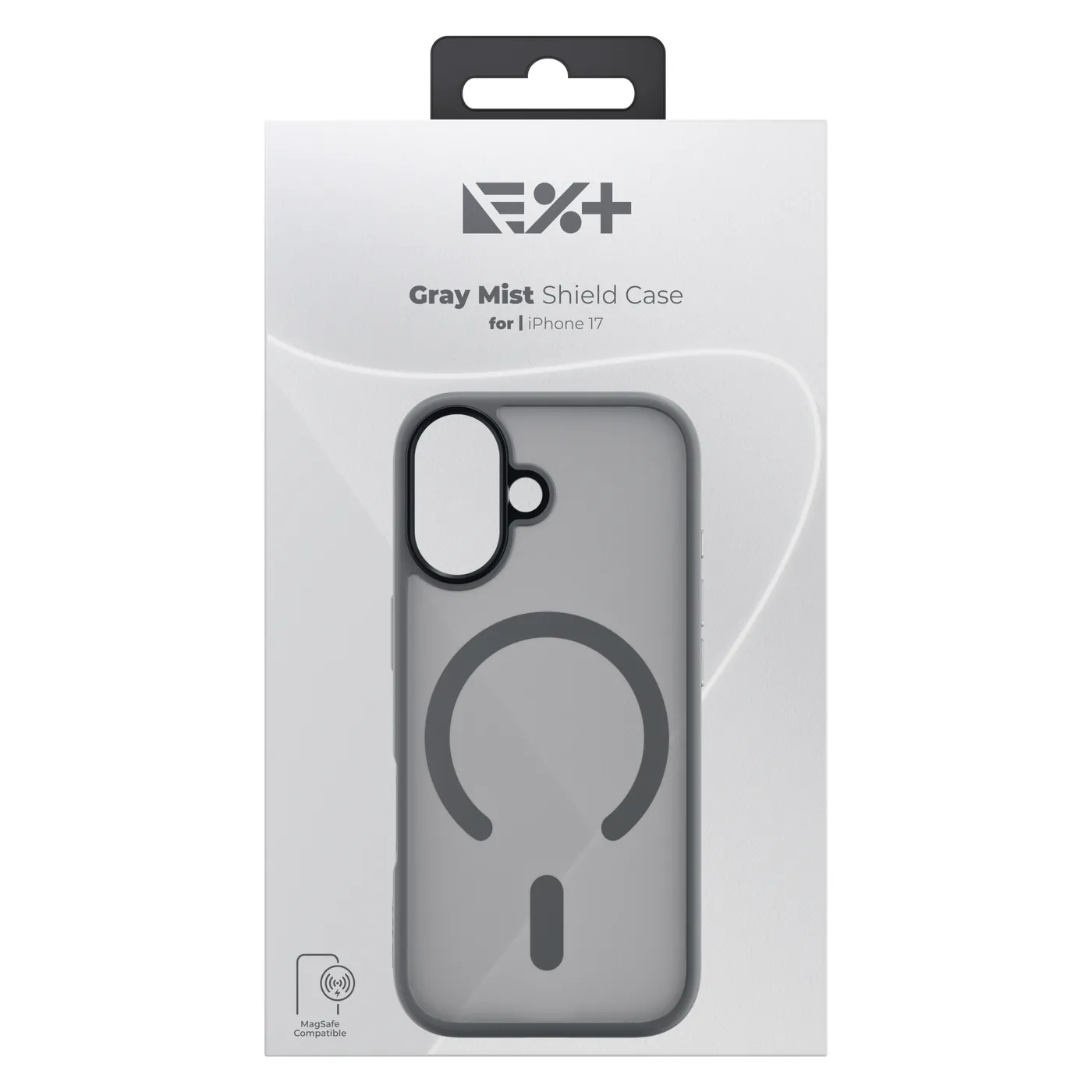 Next One Mist Shield maska s MagSafe za iPhone 17 - siva — Next One Mist Shield maska s MagSafe za iPhone 17 - siva
