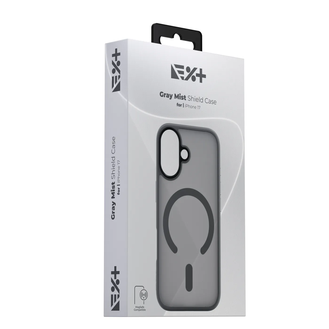 Next One Mist Shield maska s MagSafe za iPhone 17 - siva — Next One Mist Shield maska s MagSafe za iPhone 17 - siva