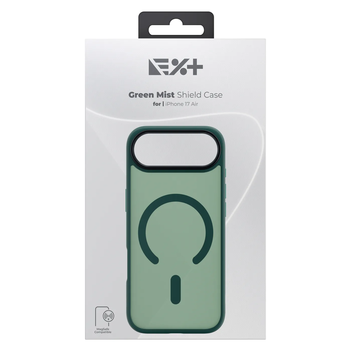 Next One Mist Shield maska s MagSafe za iPhone 17 Air - zelena — Next One Mist Shield maska s MagSafe za iPhone 17 Air - zelena