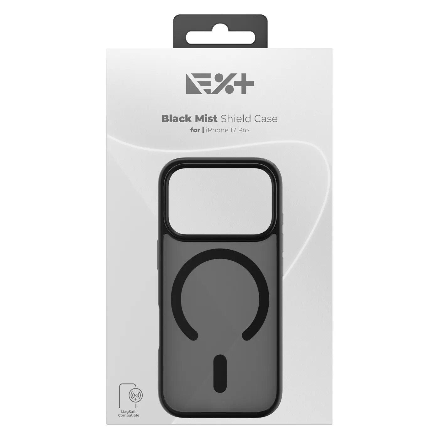 Next One Mist Shield maska s MagSafe za iPhone 17 Pro - crna — Next One Mist Shield maska s MagSafe za iPhone 17 Pro - crna