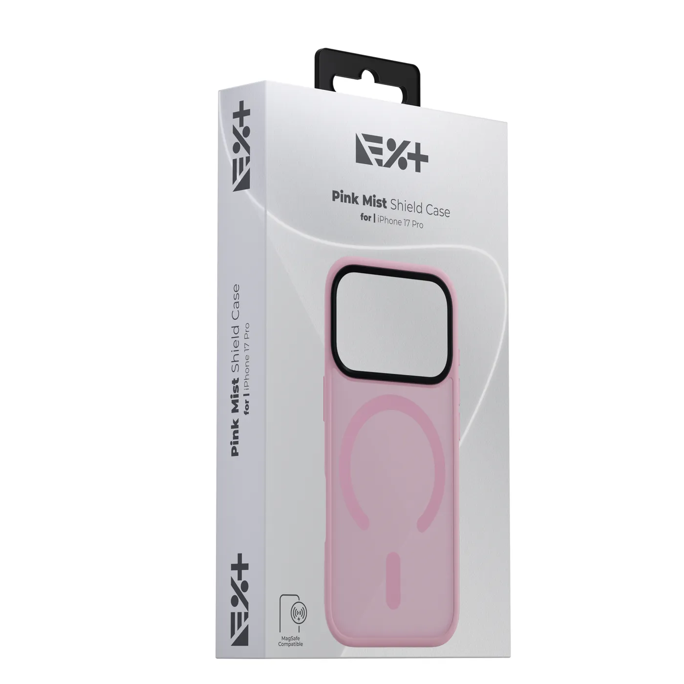 Next One Mist Shield maska s MagSafe za iPhone 17 Pro - ružičasta — Next One Mist Shield maska s MagSafe za iPhone 17 Pro - ružičasta