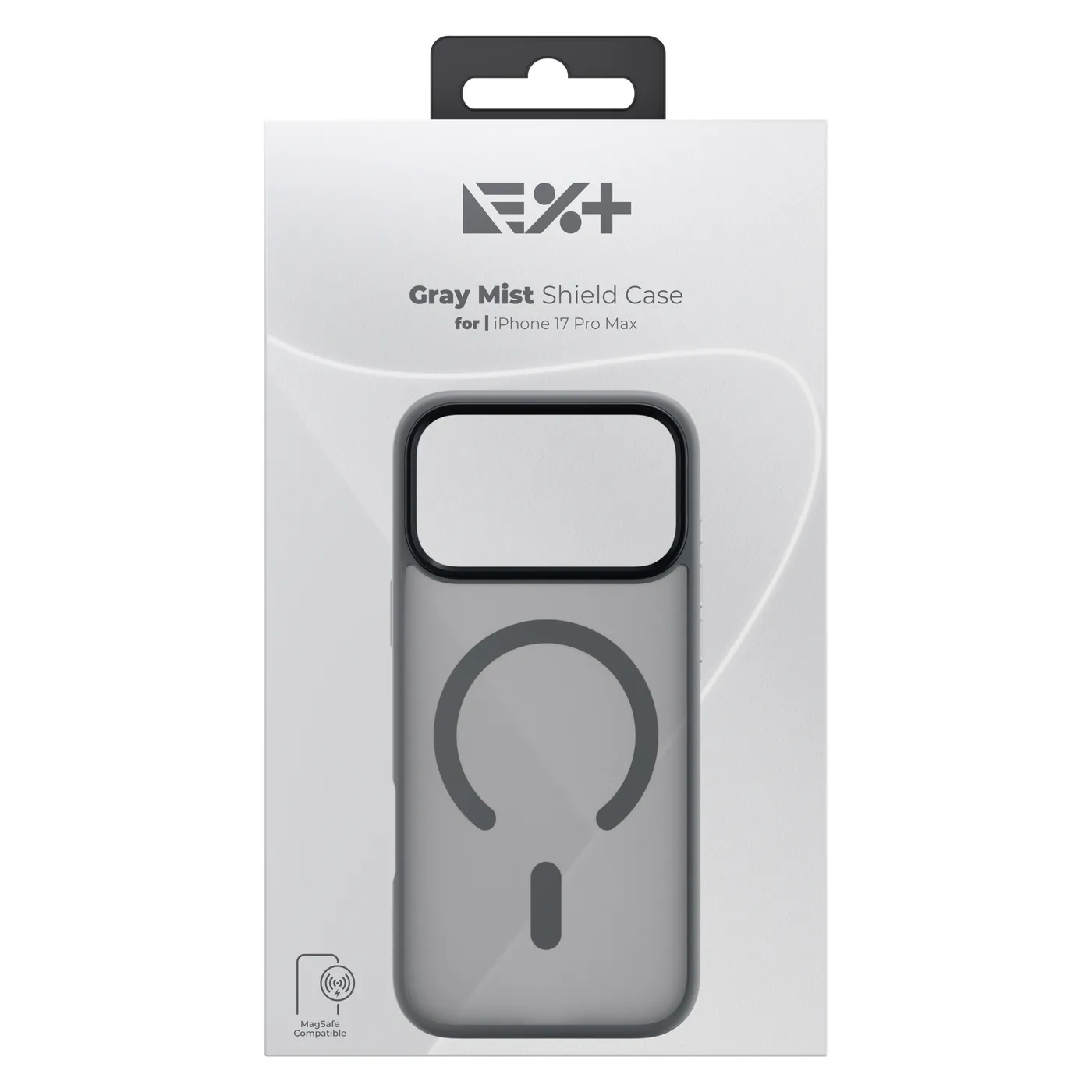Next One Mist Shield maska s MagSafe za iPhone 17 Pro Max - siva — Next One Mist Shield maska s MagSafe za iPhone 17 Pro Max - siva