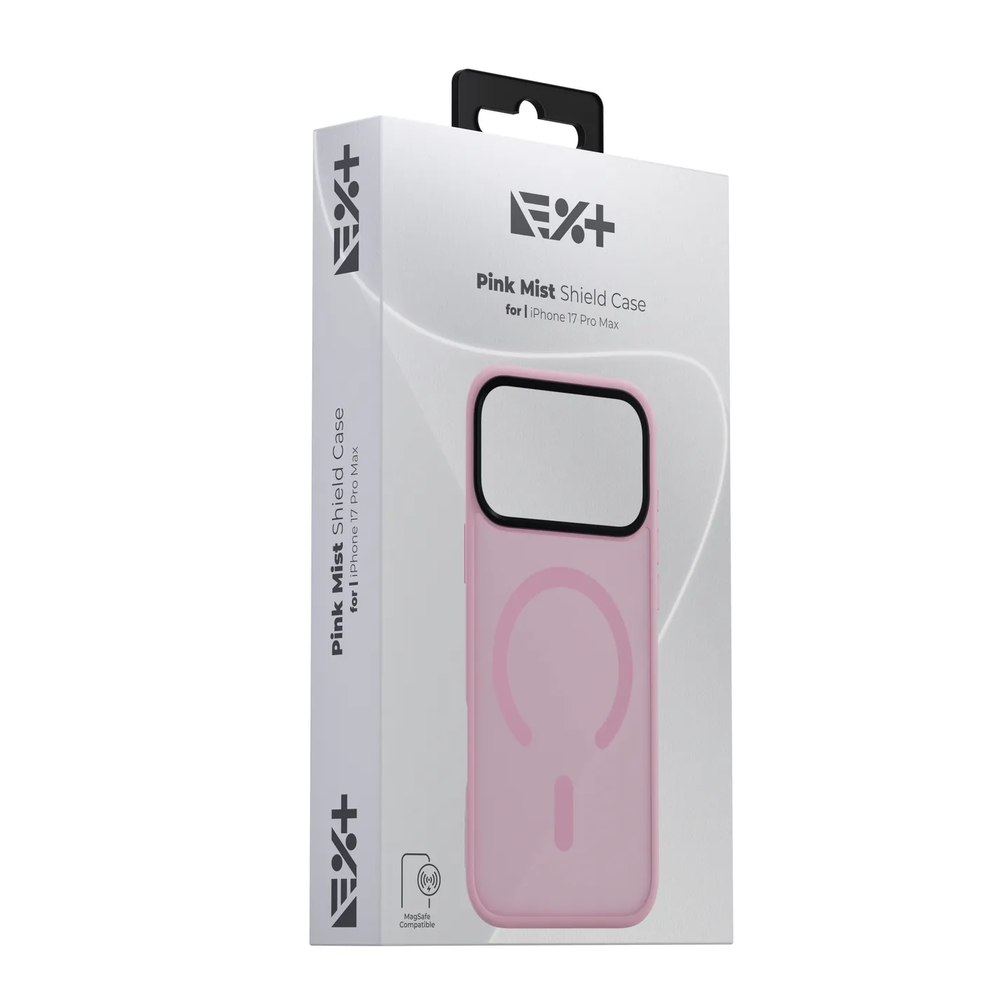 Next One Mist Shield maska s MagSafe za iPhone 17 Pro Max - ružičasta — Next One Mist Shield maska s MagSafe za iPhone 17 Pro Max - ružičasta