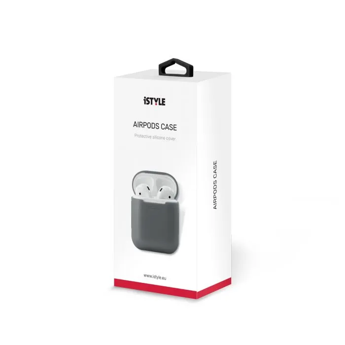 iSTYLE SILICONE COVER AirPods - siva — iSTYLE SILICONE COVER AirPods - siva