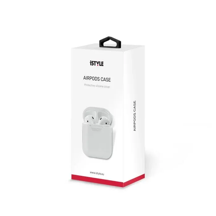 iSTYLE SILICONE COVER AirPods - bijela — iSTYLE SILICONE COVER AirPods - bijela