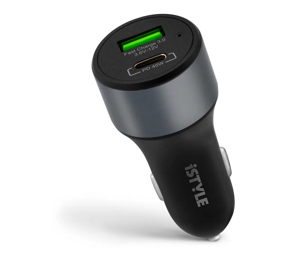 iSTYLE 45 W PD punjač za auto - svemirski siva — iSTYLE 45 W PD punjač za auto - svemirski siva