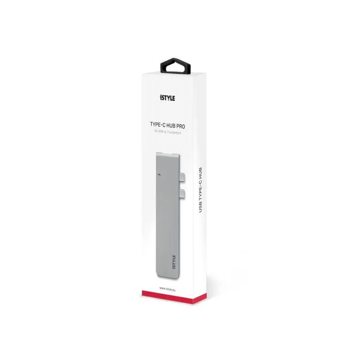 iSTYLE USB Type-C HUB PRO - srebrna/crna — iSTYLE USB Type-C HUB PRO - srebrna/crna