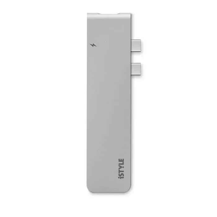 iSTYLE USB Type-C HUB PRO - srebrna/crna — iSTYLE USB Type-C HUB PRO - srebrna/crna