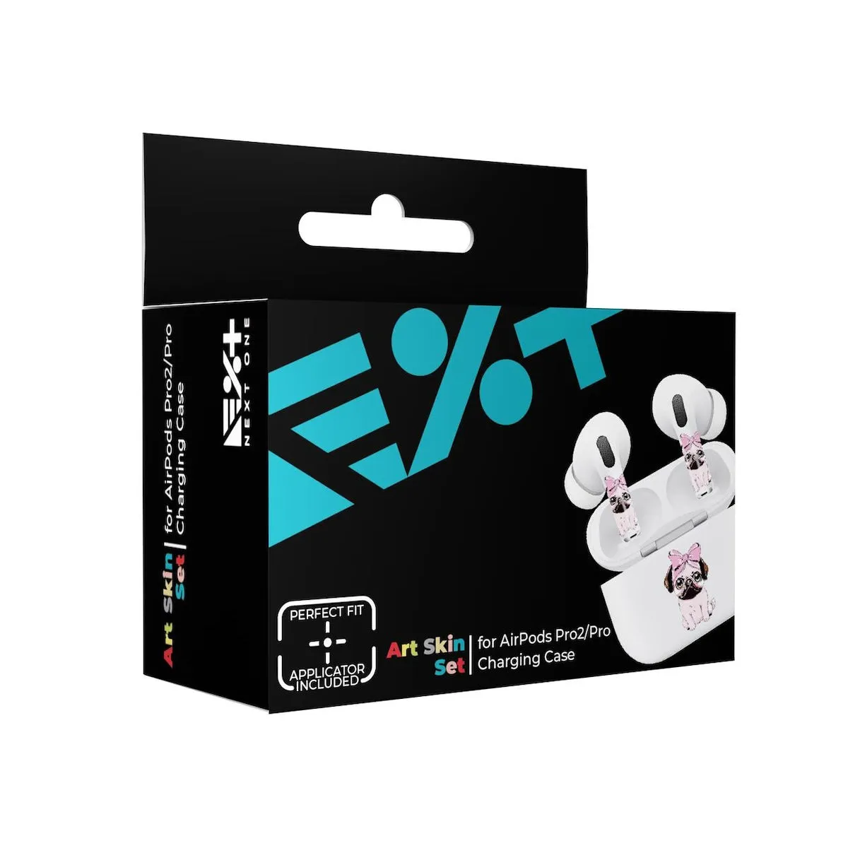 Next One ArtSkin naljepnica za AirPods Pro (1. i 2. gen) - Pink Pug — Next One ArtSkin naljepnica za AirPods Pro (1. i 2. gen) - Pink Pug