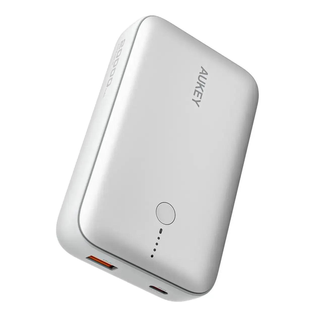 AUKEY Spark Mini 20000mAh Fast Charging Power Bank – Frost White — AUKEY Spark Mini 20000mAh Fast Charging Power Bank – Frost White