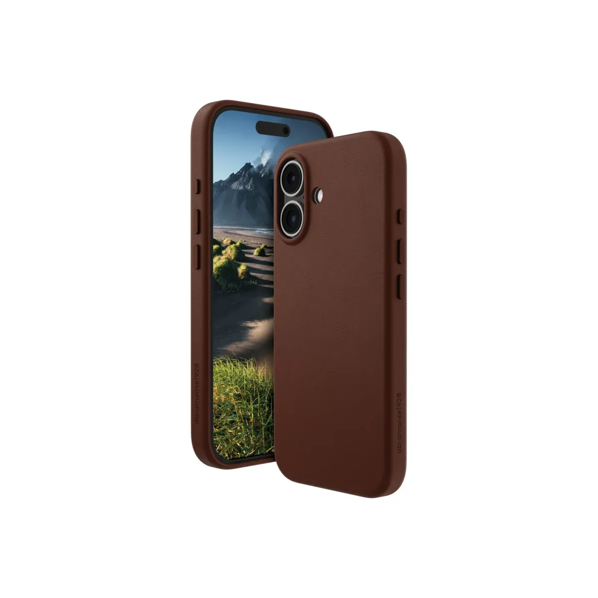 DBRAMANTE1928 Roskilde maska za iPhone 16 Plus - tamno smeđa - kompatibilna s MagSafeom — DBRAMANTE1928 Roskilde maska za iPhone 16 Plus - tamno smeđa - kompatibilna s MagSafeom