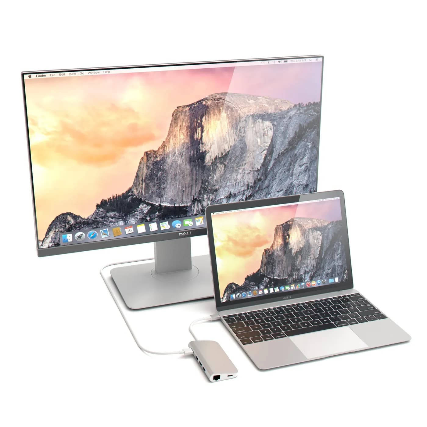 Satechi Type-C Multi-Port 4K Adapter - srebrna — Satechi Type-C Multi-Port 4K Adapter - srebrna