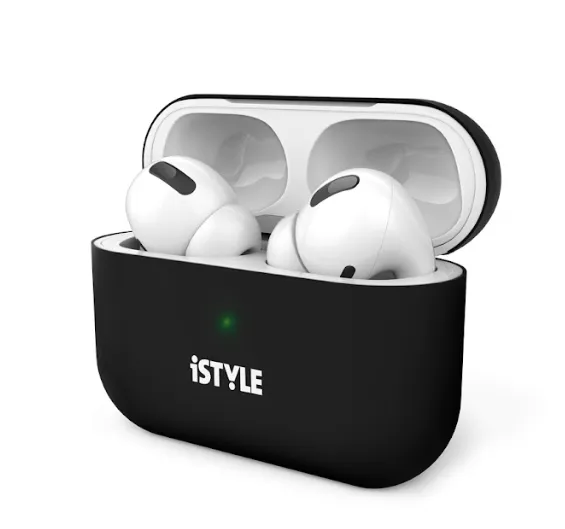 iStyle Silicone Cover AirPods 3 - crna — iStyle Silicone Cover AirPods 3 - crna