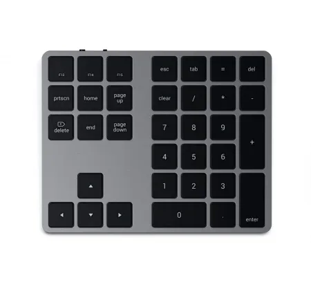 Satechi Aluminum Bluetooth Extended Keypad - svemirski siva — Satechi Aluminum Bluetooth Extended Keypad - svemirski siva