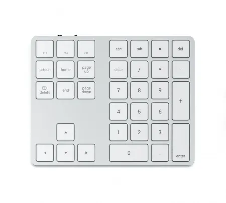 Satechi Aluminum Bluetooth Extended Keypad - srebrna — Satechi Aluminum Bluetooth Extended Keypad - srebrna