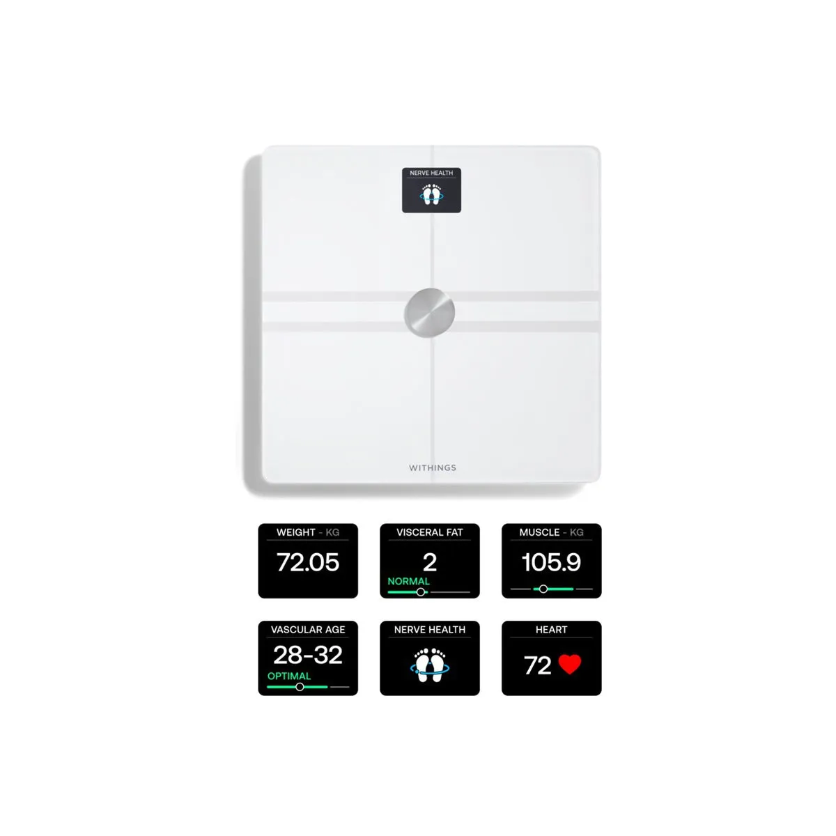 Withings Body Comp Complete Body Analysis Wi-Fi pametna vaga - bijela — Withings Body Comp Complete Body Analysis Wi-Fi pametna vaga - bijela