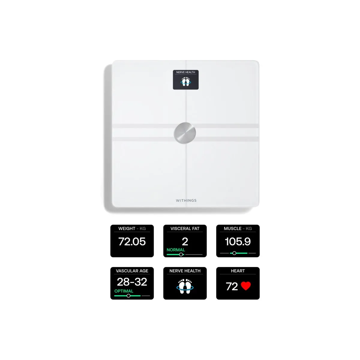 Withings Body Comp Complete Body Analysis Wi-Fi pametna vaga - bijela — Withings Body Comp Complete Body Analysis Wi-Fi pametna vaga - bijela