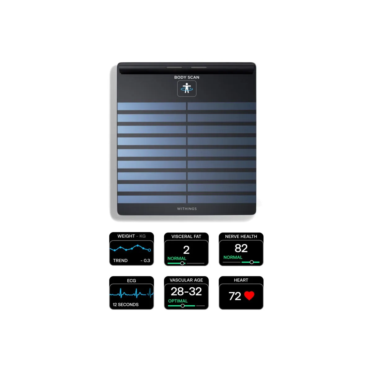 Withings Body Scan povezana zdravstvena stanica - crna — Withings Body Scan povezana zdravstvena stanica - crna