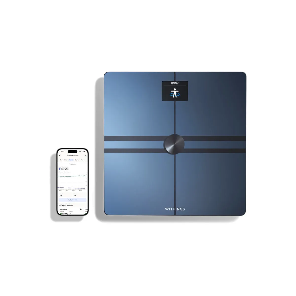 Withings Body Comp Complete Body Analysis Wi-Fi pametna vaga - crna — Withings Body Comp Complete Body Analysis Wi-Fi pametna vaga - crna