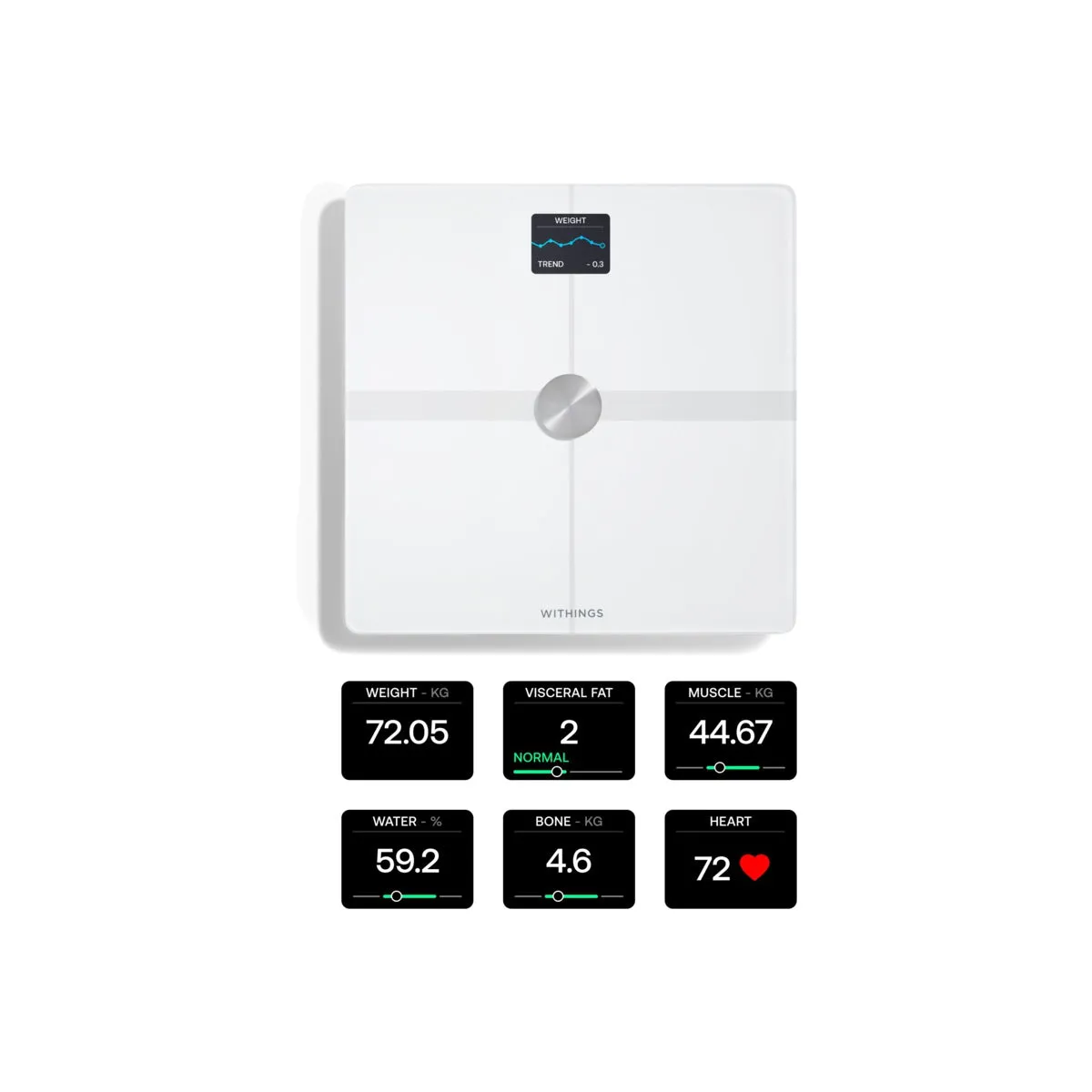 Withings Body Smart Advanced Body Composition Wi-Fi pametna vaga - bijela — Withings Body Smart Advanced Body Composition Wi-Fi pametna vaga - bijela