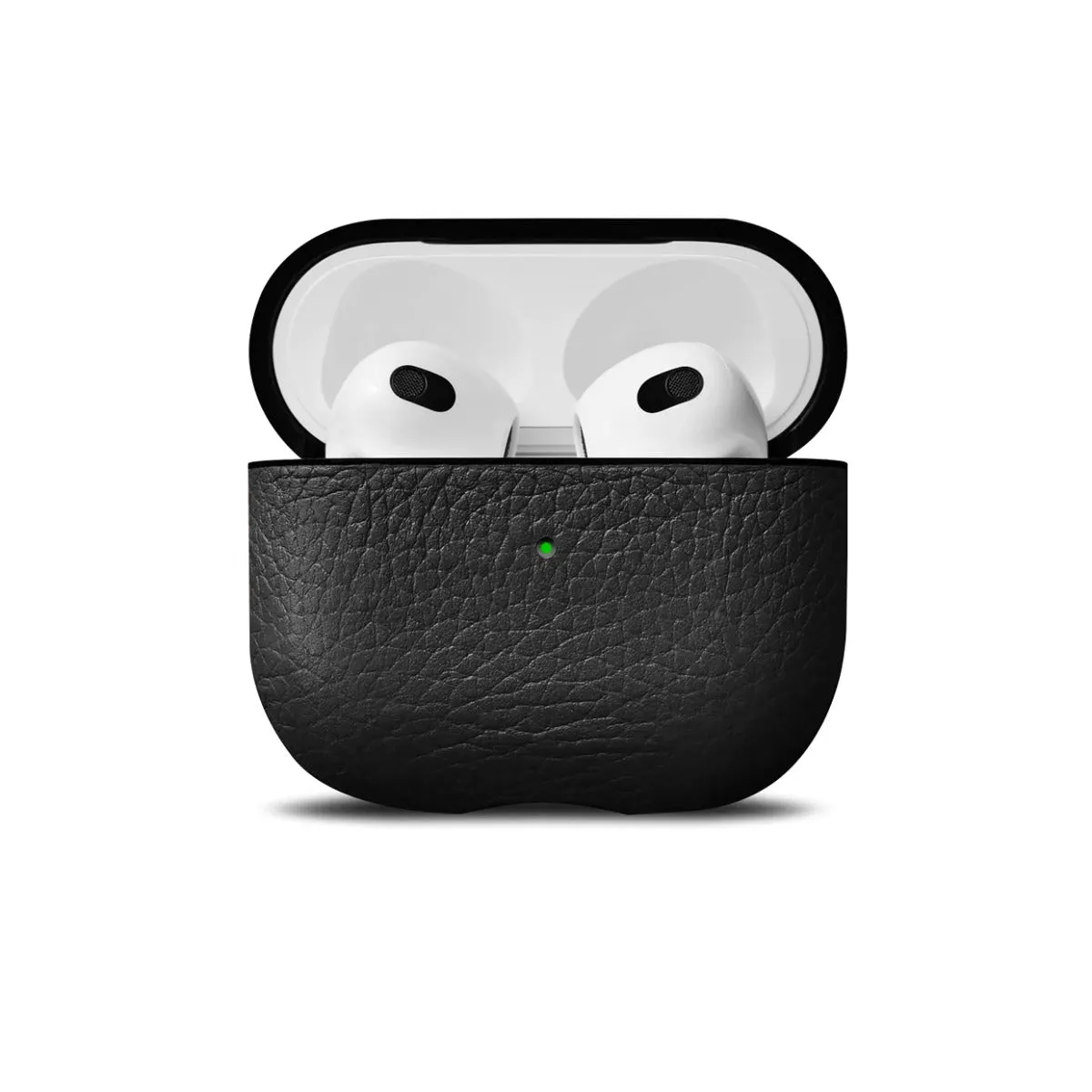 WOOLNUT kožna futrola za AirPods (3. gen) - crna — WOOLNUT kožna futrola za AirPods (3. gen) - crna