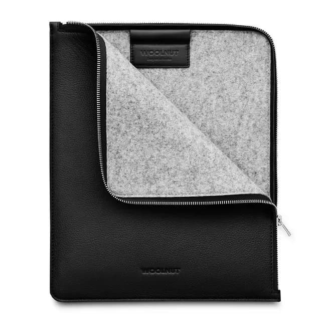 WOOLNUT kožna futrola za iPad Pro 12,9" - crna — WOOLNUT kožna futrola za iPad Pro 12,9" - crna