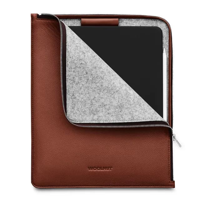 WOOLNUT kožna futrola za iPad Pro 12,9" - konjak — WOOLNUT kožna futrola za iPad Pro 12,9" - konjak