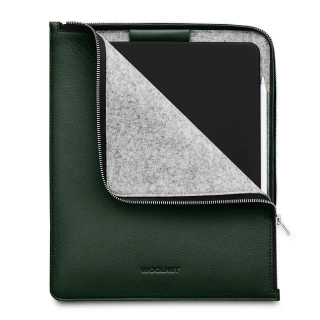 WOOLNUT kožna futrola za iPad Pro 12,9" - zelena — WOOLNUT kožna futrola za iPad Pro 12,9" - zelena