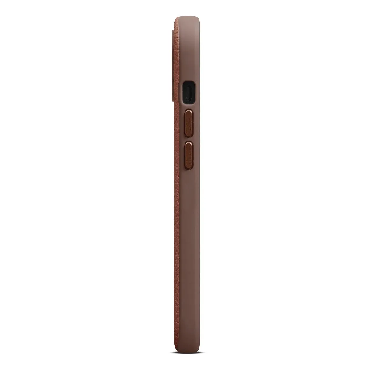 WOOLNUT kožna maska za iPhone 15 - konjak — WOOLNUT kožna maska za iPhone 15 - konjak