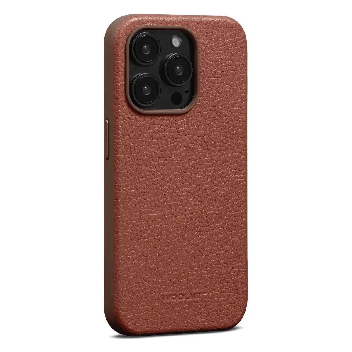 WOOLNUT kožna maska za iPhone 15 Pro - konjak — WOOLNUT kožna maska za iPhone 15 Pro - konjak