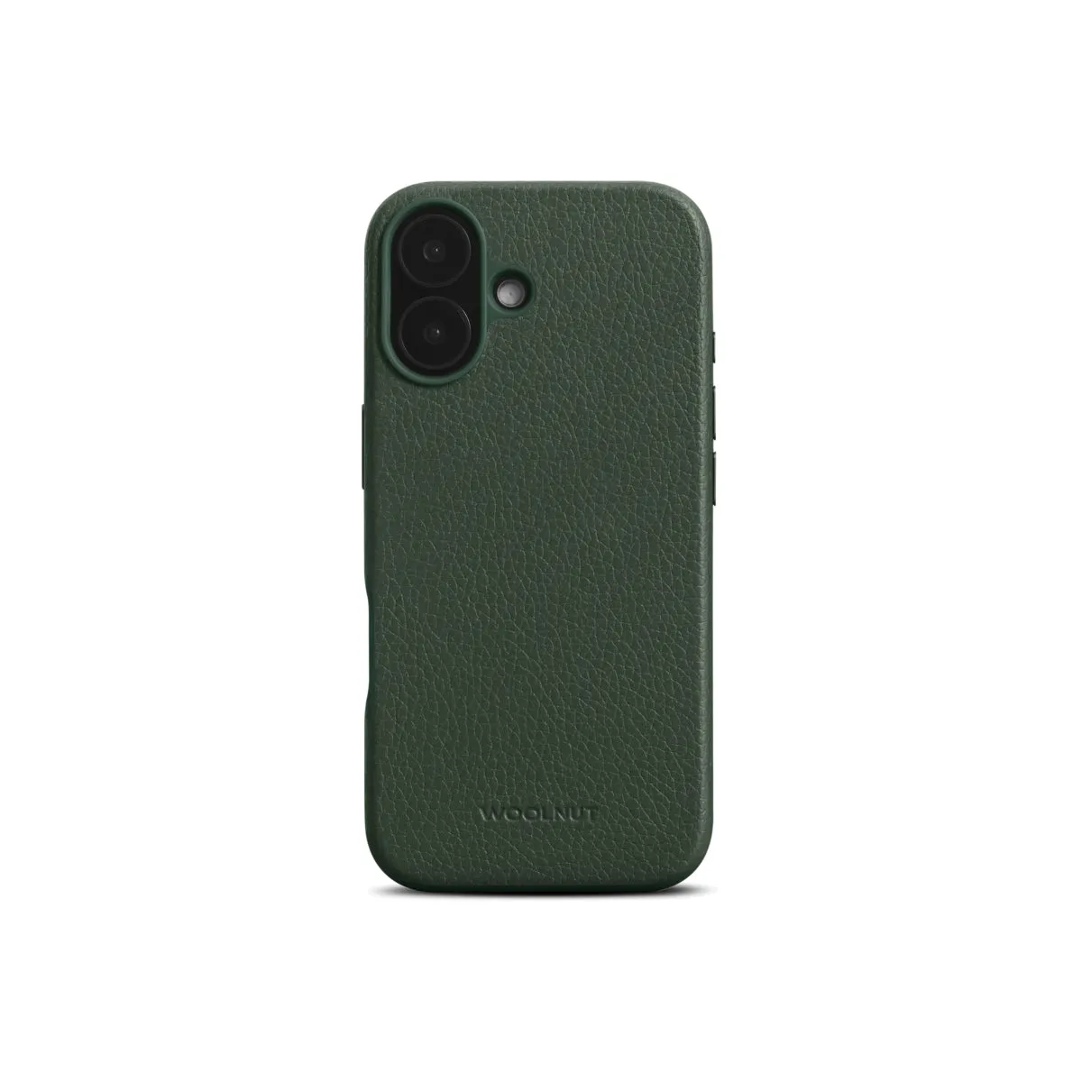 Woolnut kožna maska za iPhone 16 - zelena — Woolnut kožna maska za iPhone 16 - zelena