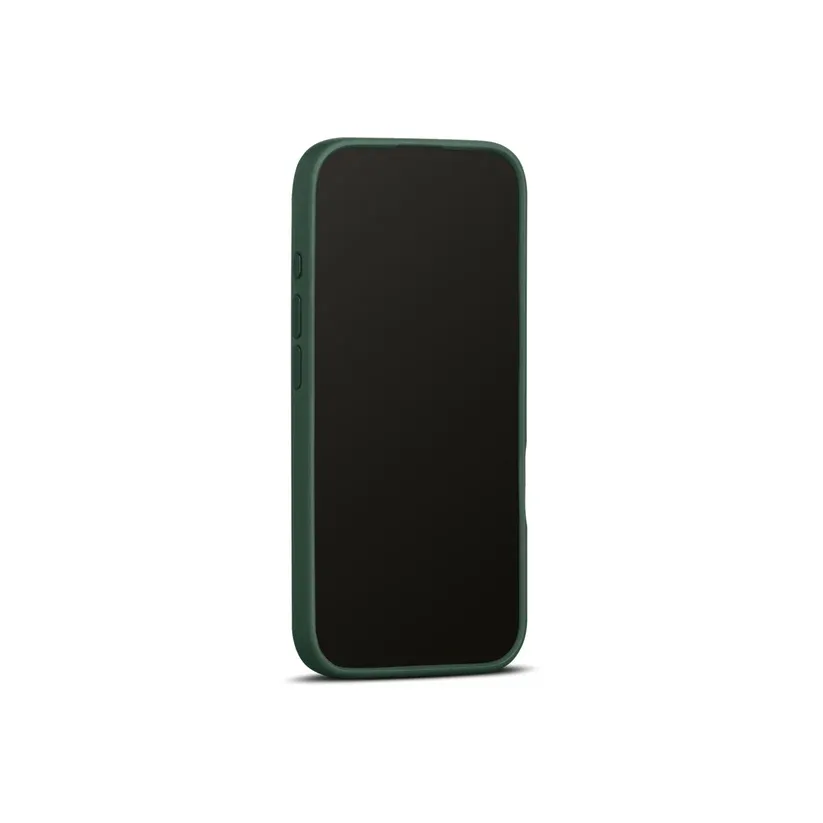 Woolnut kožna maska za iPhone 16 - zelena — Woolnut kožna maska za iPhone 16 - zelena