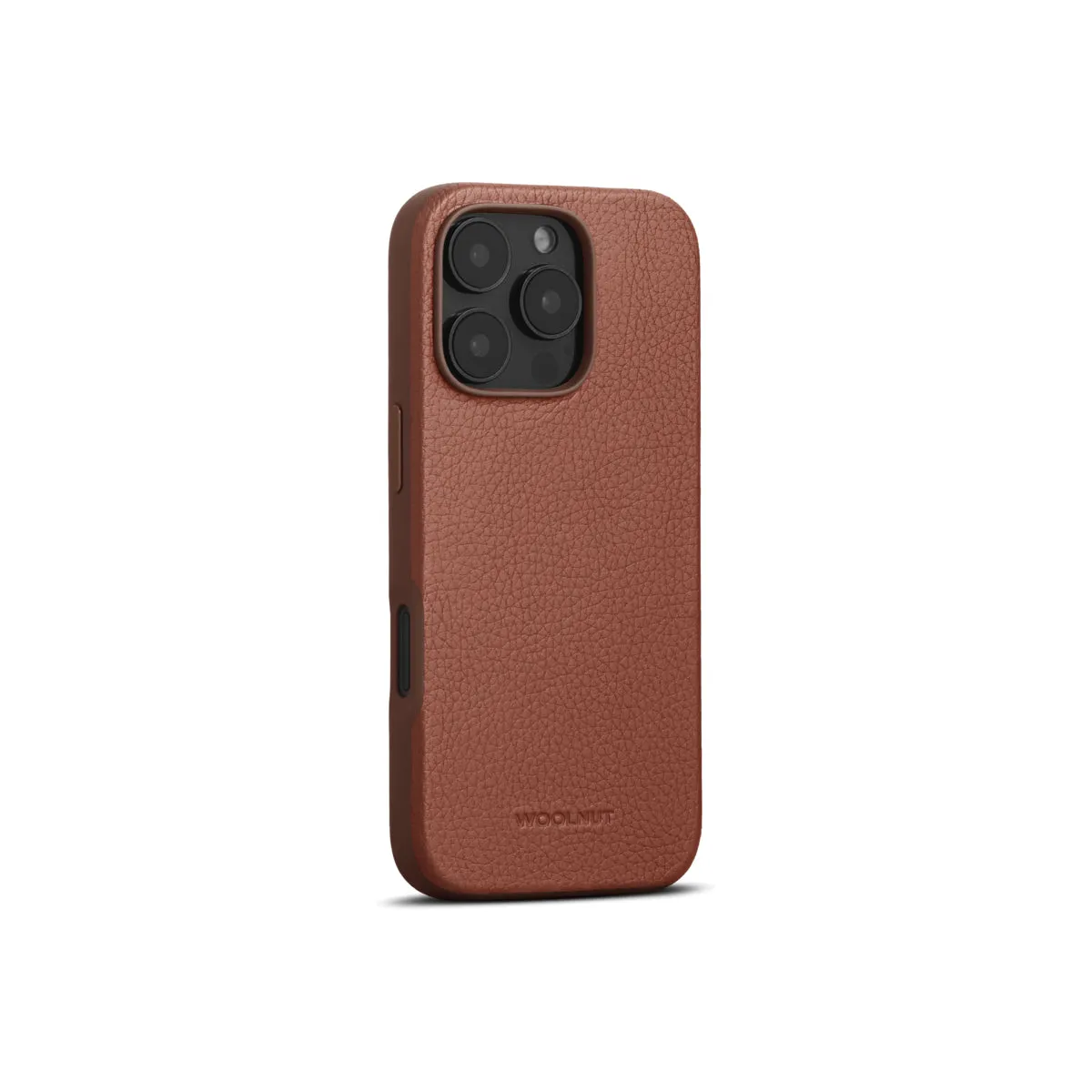 Woolnut kožna maska za iPhone 16 Pro - konjak — Woolnut kožna maska za iPhone 16 Pro - konjak