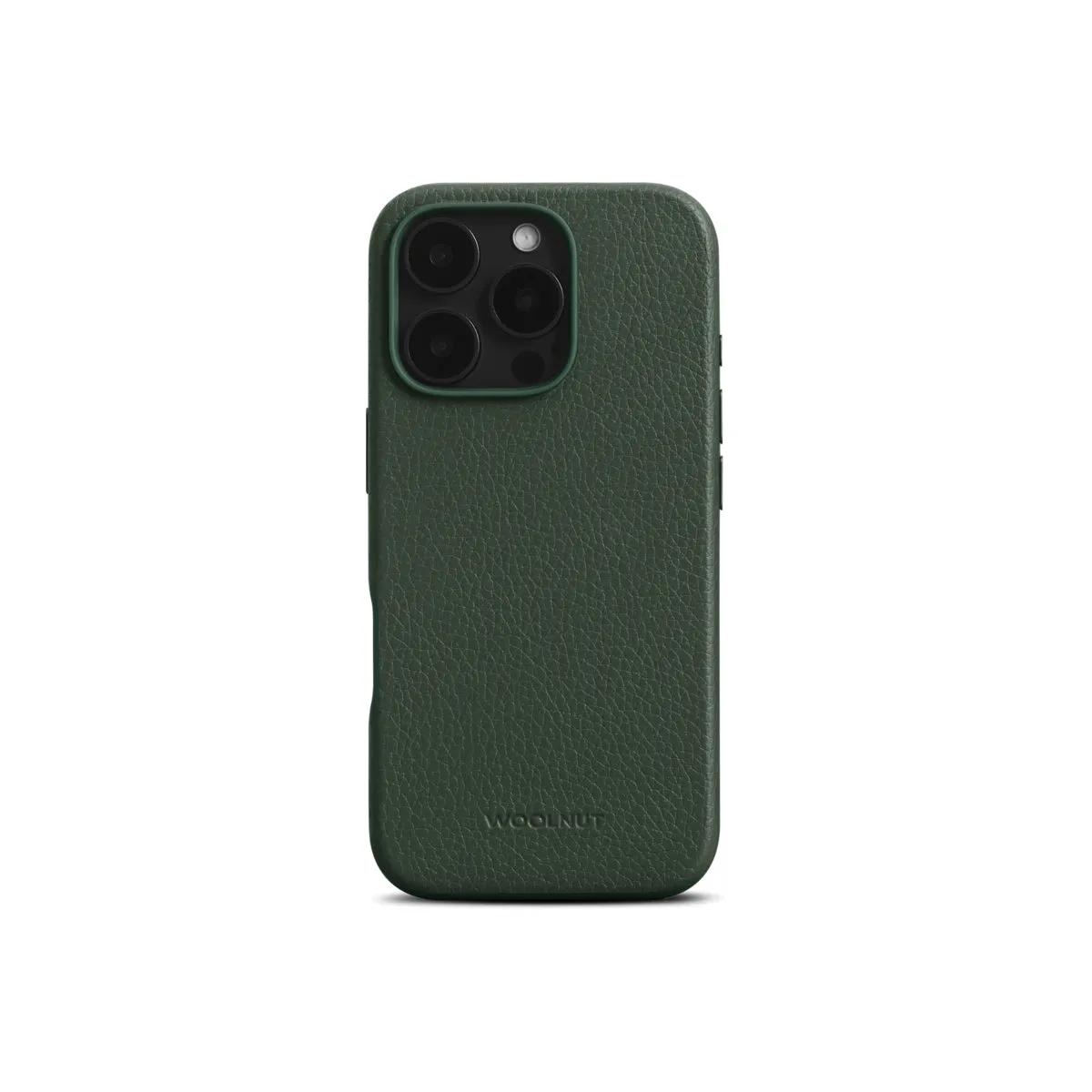 Woolnut kožna maska za iPhone 16 Pro - zelena — Woolnut kožna maska za iPhone 16 Pro - zelena